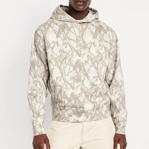 Old Navy Beige & Cream Abstract-Print Hoodie